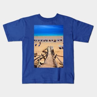 Last steps to Egremni beach Kids T-Shirt